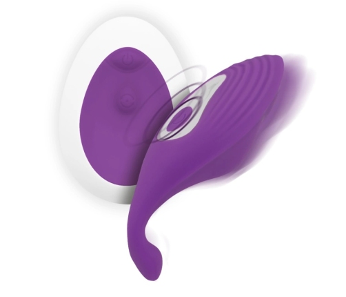 Intense Mindy Panty Purple Remote Control - Ergonomic Silicone Wearable Model