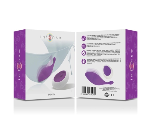 Intense Mindy Panty Purple Remote Control - Ergonomic Silicone Wearable Model