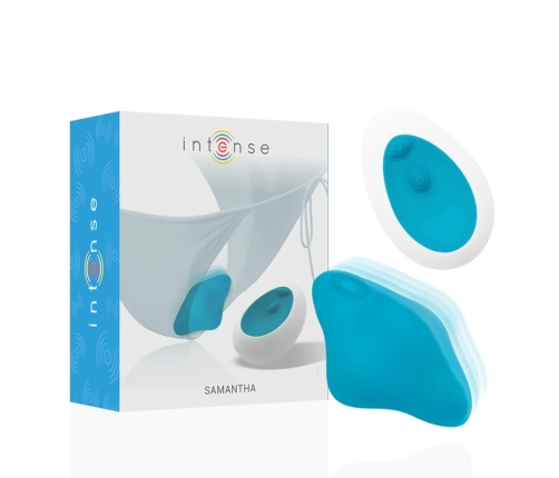 INTENSE Samantha Blue Panty - Remote-Controlled Silicone Wearable, IPX7