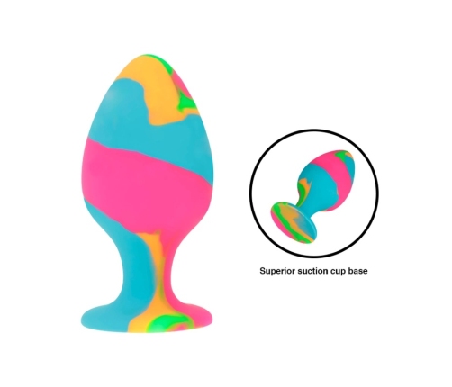 Intense Multicolor Silicone Plug Set - 3 Sizes, Ergonomic Design