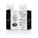 INTENSE Aluminum Metal Plug S with Black Crystal - Elegant Silver Finish