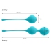 Intense Pack Kendall Blue Kegel Training Balls Set - Silicone, 28g & 50g
