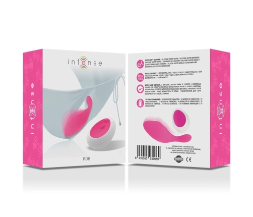 Intense Rob Panty Remote Control Pink - Discreet Wearable Silicone Model