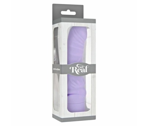 Get Real Mini Classic Curved Vibrator Purple - Ergonomic Silicone Design