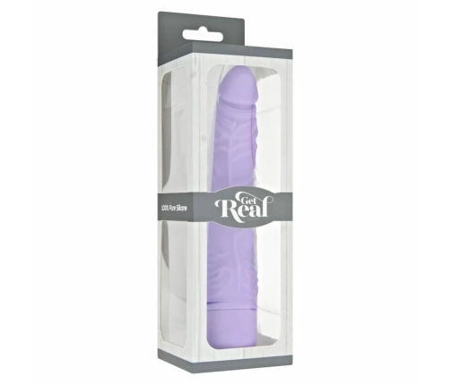 Get Real Classic Slim Vibrator Purple - Compact Silicone Intimate Device