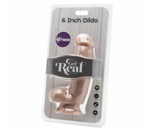 TOYJOY Get Real Vibrating Intimate Device 12cm, Skin Tone, Multispeed