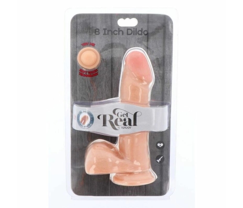 Get Real Dual Density Model 18 cm with Base, Skin Tone, TPE
