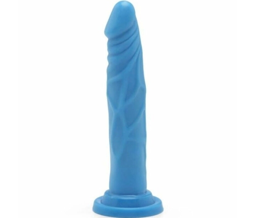 Get Real Happy Dicks Model Blue 19cm - Anatomical System with Suction Base