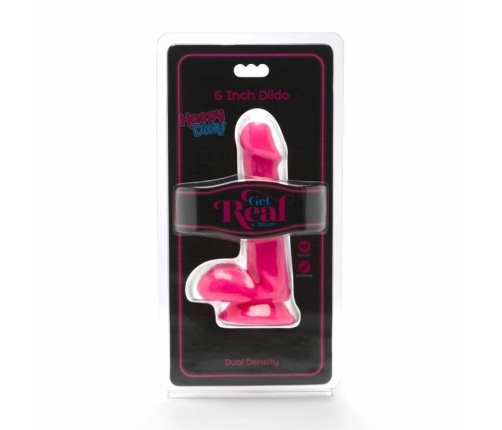 Get Real Happy Dicks Pink Anatomical Model 12 cm with Suction Base