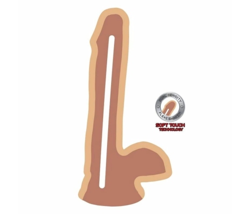 Get Real Dual Density Model 17 cm with Suction Base, Skin Tone