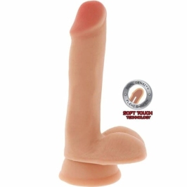 Get Real Dual Density Model 17 cm with Suction Base, Skin Tone
