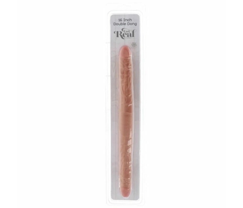 Get Real Double Dong 40 cm Skin - Flexible Dual-Ended Model, PVC
