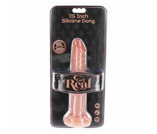 Get Real Silicone Model 19 cm Skin Tone - Anatomical Shape, Suction Base
