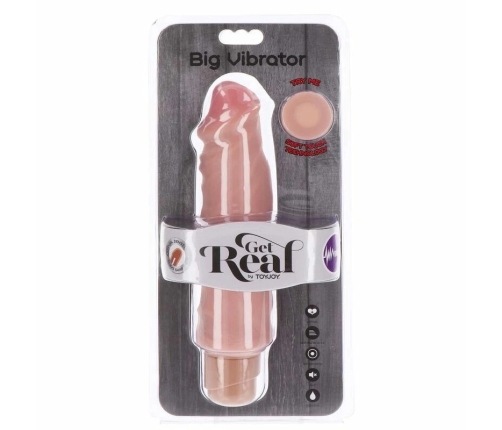 GET REAL - DUAL DENSITY BIG VIBRADOR 20,5 CM NATURAL