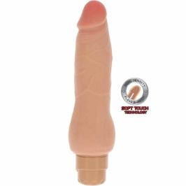 Get Real Dual Density Smooth Vibrator Skin-Tone, Multi-Speed TPE Model Get Real Dual Density Smooth Vibrator Skin-Tone, Multi-Speed TPE Model