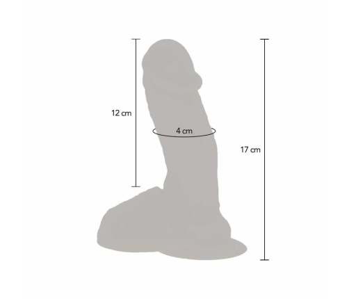 Get Real Silicone Vibrating Model with Suction Base Skin Tone