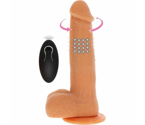 Get Real Rotating Beads Intimate Machine Skin Tone, Suction Base, 22cm