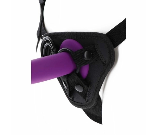 Get Real Adjustable Strap-On Harness Black - Universal Fit, 3 Silicone Rings