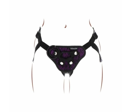 Get Real Adjustable Lace Strap Harness Purple - Universal Size
