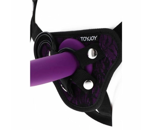 Get Real Adjustable Lace Strap Harness Purple - Universal Size