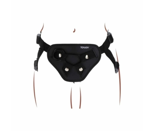 Get Real Deluxe Adjustable Harness Black - Universal System, Padded Comfort