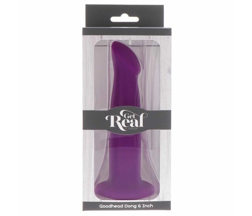 Get Real Goodhead Model 12 cm Purple Silicone with Suction Base