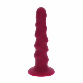 Get Real Ribbed Model 12 cm Red - Silicone Intimate System