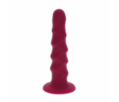 Get Real Ribbed Model 12 cm Red - Silicone Intimate System