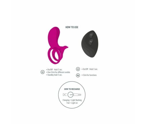 XOCOON Couples Ring Fuchsia - Intimate Stimulation System for Partners