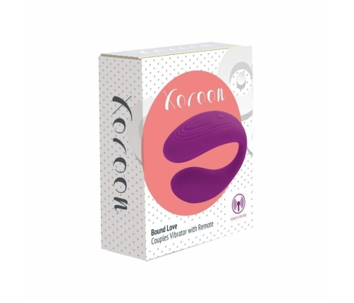 XOCOON Bound Love Couples Vibrator Purple - Remote Control, Ergonomic Design