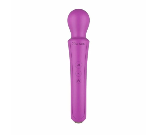 XOCOON Curved Wand Rechargeable Massage Device Fuchsia Ergonomic Design
