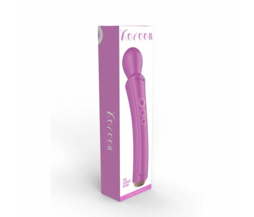 XOCOON Curved Wand Rechargeable Massage Device Fuchsia Ergonomic Design