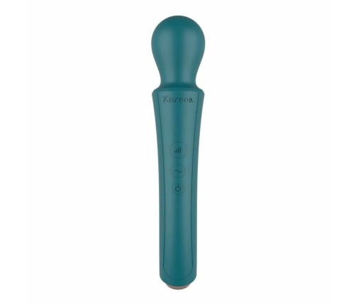 XOCOON Curved Wand Green - Rechargeable Ergonomic Massage Device