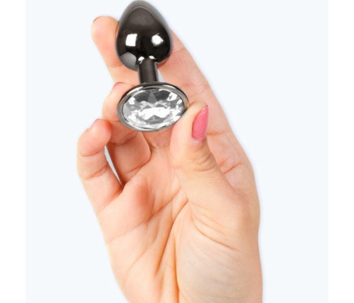 Secretplay Gunmetal Intimate Metal Plug Small 7cm Decorative Base