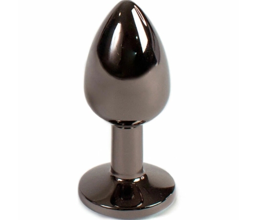 Secretplay Gunmetal Intimate Metal Plug Small 7cm Decorative Base