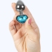 SecretPlay Metal Plug Blue Heart Small 7cm - Aluminum Intimate Accessory