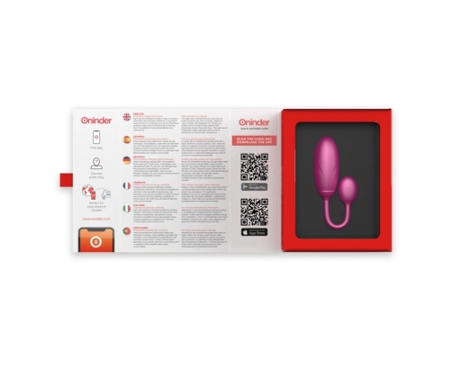 ONINDER Denver Vibrating Egg Pink 7x2.7 cm App-Controlled Waterproof