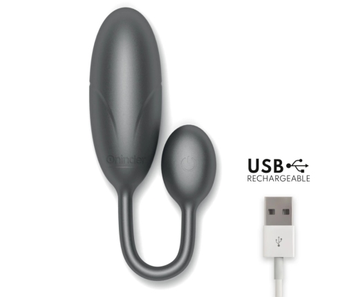 ONINDER Denver Black App-Controlled Vibrating Egg 7x2.7cm Waterproof