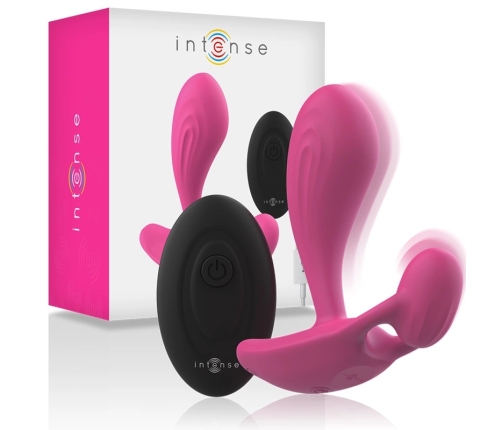 Intense Shelly Remote-Controlled Silicone Plug Pink, Waterproof, Unisex