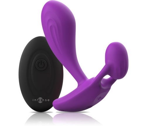 Intense Shelly Remote-Controlled Silicone Anal Plug Purple Waterproof