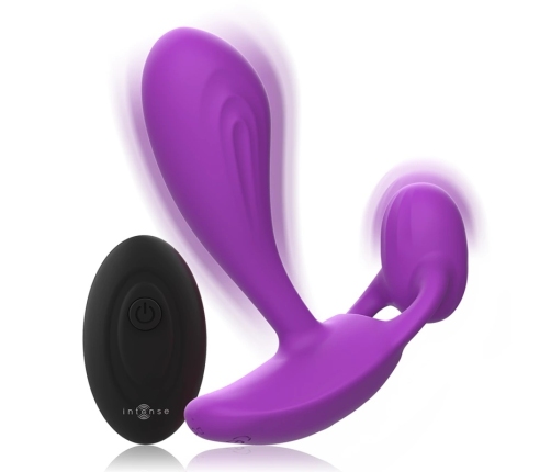 Intense Shelly Remote-Controlled Silicone Anal Plug Purple Waterproof