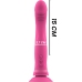 Intense Michelangelo Pink Silicone Vibrating Model with Suction Cup 11cm