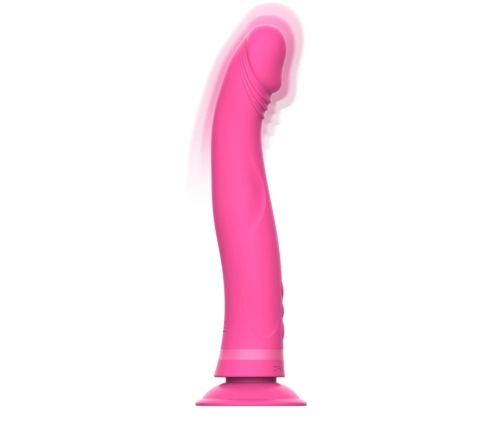 Intense Michelangelo Pink Silicone Vibrating Model with Suction Cup 11cm