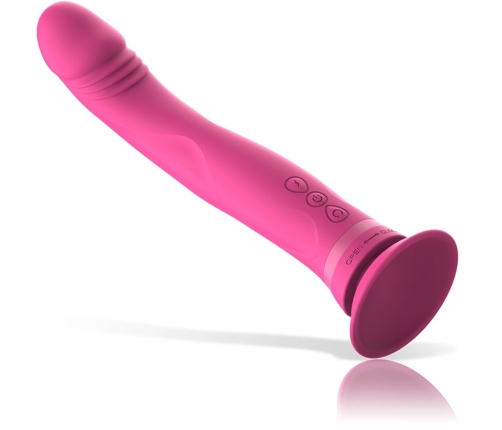 Intense Michelangelo Pink Silicone Vibrating Model with Suction Cup 11cm
