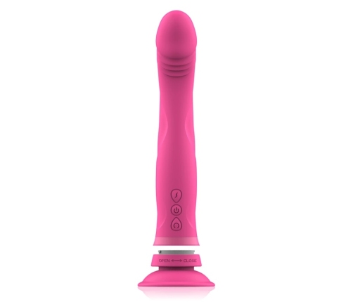 Intense Michelangelo Pink Silicone Vibrating Model with Suction Cup 11cm