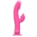 Intense Julio Dual Motor Pink Silicone Rabbit Massager 24cm Waterproof