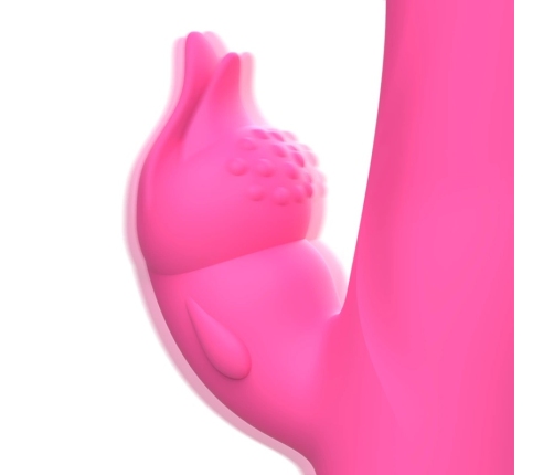 Intense Julio Dual Motor Pink Silicone Rabbit Massager 24cm Waterproof