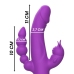 Intense Casanova Triple Motor Silicone System, Purple, 11cm, Waterproof