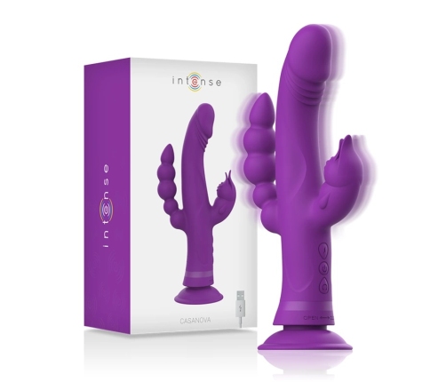Intense Casanova Triple Motor Silicone System, Purple, 11cm, Waterproof