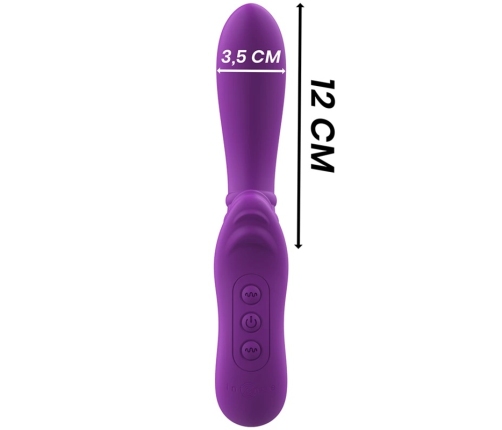 Intense Harry Flexible Personal Massager with Vibrating Tongue - Purple